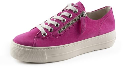 Paul Green Damen SUPER Soft Pauls, Frauen Low-Top Sneaker,schnürschuhe,schnürer,Plateausohle,Halbschuhe,straßenschuhe,Pink (Flamingo),39 EU / 6 UK
