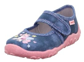 Superfit Mädchen Bonny Hausschuh, Blau Pink 8070, 34 EU