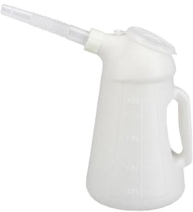 Colcolo Jarra de Aceite con, con Tapa Jarra medidora de Aceite a Prueba de Fugas Jarra dispensadora de Aceite Recipiente medidor de Aceite para Cambios, 2L