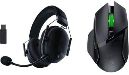 Razer BlackShark V2 Pro für PC- Wireless Premium Esports Gaming Headset & Basilisk V3 X HyperSpeed - Anpassbare kabellose Gaming-Maus