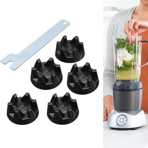 6Pcs Blender Coupler with Removal Tool Spanner Rubber Clutch Coupling Parts Compatible with KitchenAid WP9704230VP KSB52 KSB5 5KSB52 5KSB5 (5 Blender Coupler 1 Removal Tool)