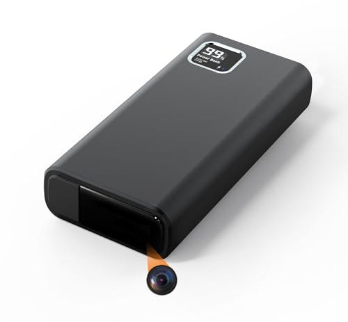 WatchfuVision 2K Sicherheitskamera mit Powerbank 10000mAh, 64GB Speicher, Bewegungserkennung und Nachtsicht