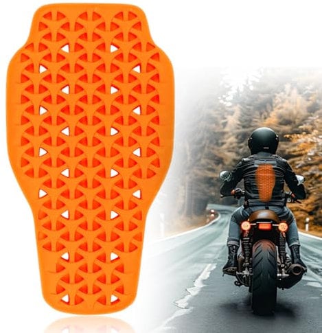 Espaldera Moto Protector Dorsal Insertable Protección Espalda Moto Ligero Protector de Espalda Protectores de Espalda Removibles Protector Dorsal Insertable Unisex Adulto