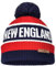 Krypland Mütze für Erwachsene, Stadtfußball-Stickerei, klassische Manschette, Wintermütze, gestrickt, Totenkopfmütze, New England, Einheitsgr��e