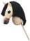 Cavallino giocattolo Hobby Horse Lemieux con testa peluche e bastone modello dream taglia unica