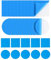 JEXOWIQ kit reparation piscine - 30 Reparation Liner Piscine,Rustine Piscine,Kit Réparation Spa Gonflable pour Lit à Eau, Canapés/Piscines Gonflables
