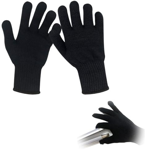 2-teiliger Professionelle Hitzebeständige Handschuhe für Das Haarstyling,Hitzeblockierung für Lockenstäbe und Lockenstäbe, Hitzeschutz Handschuh,Hitzehandschuh für Locken, Glätteisen und Lockenstab