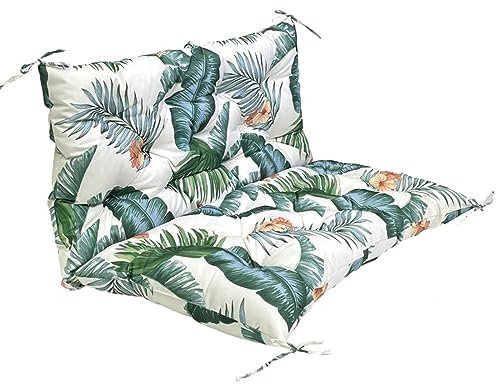 Cuscino spesso lavabile altalena cuscino sedile con schienale impermeabile antiscivolo sedie sdraio patio pad per mobili da esterno 2 3 posti altalena sostituzione Pad