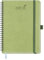 BEZEND Kalender 2025 2026 Wochenplaner A5,18-Monate Juli 25-Dez 26,Buchkalender Ringbuch PU-Leder Softcover 1 Woche 2 Seiten mit Stifthalter - Kiwi