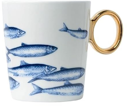 Tasse Angeln Gold | Heinen Delfts Blauw | Souvenir