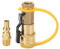 lvifloae Gas Schnellanschluss -Gasadapter mit Absperrventil -RV -Schlauchanpassung für Outdoor -Aktivitäten
