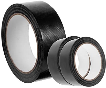 CVUTOVO 3 Rollen Reparaturband Extra Starkes Wasserdichtes Duct Tape für Außen zum Abdichten Verpacken Reparieren von Schweren Objekten Schwarz Breit Hochfeste Haftung Handreißbar