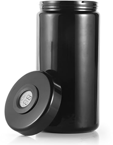 UV Schutz Vorratsdosen 500ml, Vorratsbehälter mit Digitalem Feuchtigkeits Stash,Luftdicht Geruchsneutral Aufbewahrungsbehälter,Nachfüllbarer Stash Jar Gläser für Kaffee Tee Trockenwaren Gewürzbehälter
