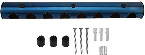 DGLDCSHUAI Weinregal Wand Edelstahl 8 Löcher Weinregal für Rotwein (Blau)