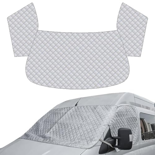 Auto Frontscheibenabdeckung Winter für Ford Transit Courier (ab Bj.2014), Autoscheibenabdeckung Winschutzscheiben Abdeckung, Eisschutzfolien Frost Guard