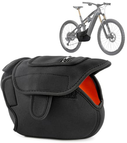 E-Bike Motor Schutzhülle Wasserdicht-Kompatibel mit Bosch, Shimano, Yamaha | Universelle Motorabdeckung für Fahrradträger & Transportschutz Set.Neopren Motorschutz Mittelmotor. Ebike Zubehör