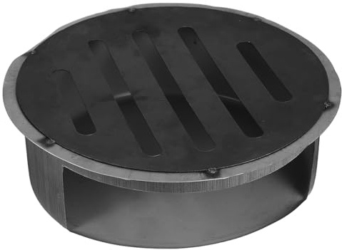 Metal Fire Pit Ash Collection Tray for Wood Stove | Silver Finish, Efficient Ash Removal and Ventilation, Outdoor Cooking and Barbecue Use