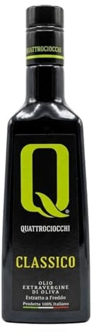 Quattrociocchi Classic | Coupage Olio extravergine di oliva delle varietà Moraiolo, Leccino e Itrana - Bottiglia da 500 ml