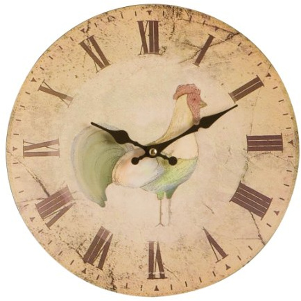 Premier Housewares Home To Roost Wall Clock, 29 cm