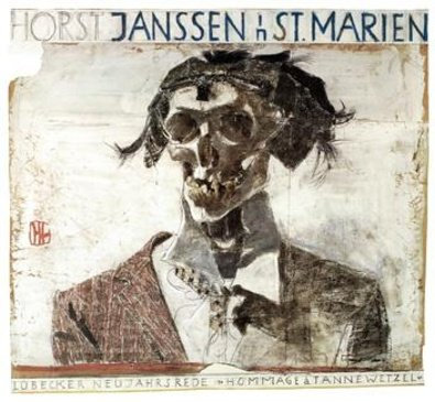 Germanposters Horst Janssen Hommage a Tannewetzel Poster Plakat Kunstdruck