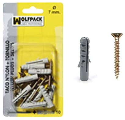 Wolfpack 13131530-Pack de 10 Pièces Chevilles nylon () Tire () 7 mm