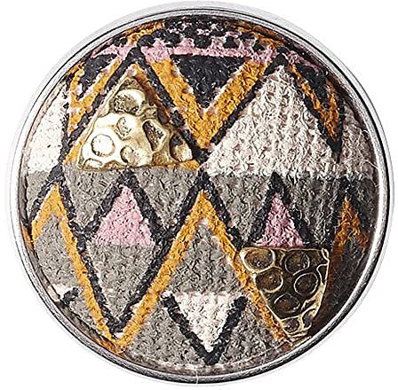 Noosa Chunk ZULU grey/pink/brass- fabric/brass