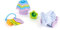 Green Toys Babyspielzeug, Starter-Set, inkl. Schlüsselbund-Greifling, Stapelspiel und Elefant mit Rollen, nachhaltiges Motorikspielzeug für Babys und Kleinkinder ab 6 Monaten, Geschenkset 3-teilig