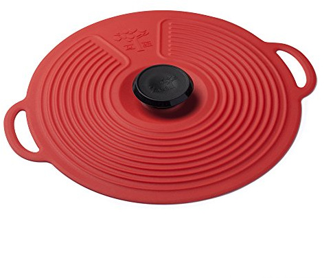 Zeal Silicone Keep Fresh Storage Airtight Seal Lid Reusable Eco-Friendly Classic Design Red (23cm, 9)