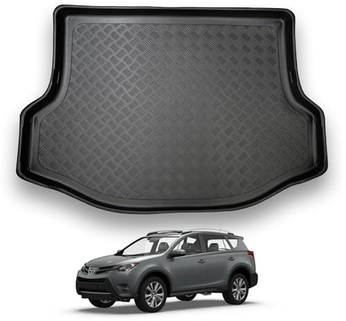 NOMAD Boot Liner Mat for Toyota Rav 4 Non Hybrid 2013-2018 | Tailored PE Car Boot Protector Tray, Waterproof Raised Edge Trunk Mat, Easy Clean Cargo Floor Liner