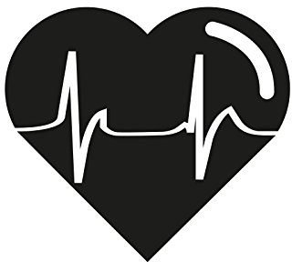 Plott Aufkleber Herz EKG Doctor SOS Sticker Heart Love Autoaufkleber OEM