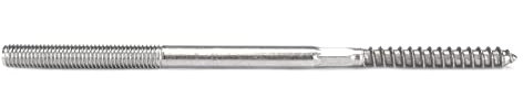 Stockschraube/Gewindeschraube M8 x 160mm aus Edelstahl V2A, für Holz inkl. metrischem Gewinde (M8 x 160mm, 10 Stück)