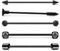 Funseedrr 5er Industrial Barbell Piercing Stab 38mm Edelstahl 14 Gauge Ohr Piercing Schmuck