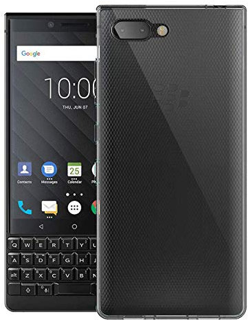 Sunrive Für BlackBerry KEY2 LE Hülle Silikon, Transparent Handyhülle Schutzhülle Etui Case für BlackBerry KEYtwo LE (TPU Kein Bild)+Gratis Universal Eingabestift