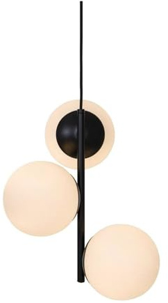 Nordlux Lilly Pendant Light Black Metal Dining Room E14 Mains