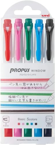 Uni Propus Window Basic Color, 5 Farben Set (Pus-103T 5C)