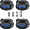 SPARES2GO Line Spool Cover for Qualcast GT2518 GT2518X GT2551 GT2551X Strimmer Trimmer (Pack of 4)