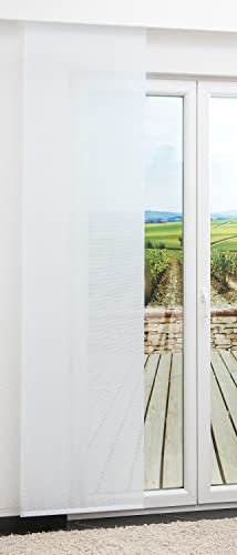 LYSEL Schiebegardine Small Stripes transparent in den Maßen 245 cm x 60 cm