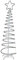 Galileo Casa Albero A Spirale Bianco-Rosso, N° LED: 240 Lunghezza Totale: 15 m Lunghezza Cavo: 12 m Massima Potenza: 3,6 W