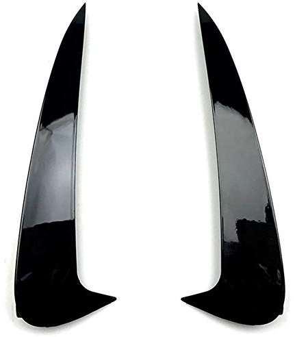 QIEP Heckstoßstange Spoiler Entlüftungsabdeckung Schwarz für Mercedes Benz C Klasse W205 C43 C63 AMG 2015-2019, Thermoplastisches Olefin (TPO) oder Fiberglas, Angeschraubt, Primed für Lackierung
