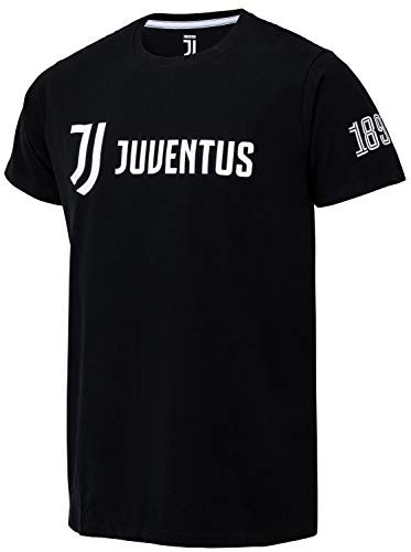 Juventus T-Shirt, offizielle Kollektion, Herren S Schwarz