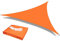 HEYOMART Sonnensegel Dreieck 3 x 3 x 3m Wasserdicht Sonnenschutz inkl Befestigungsseile PES Polyester mit UV Schutz für Garten Terrasse Camping, Orange