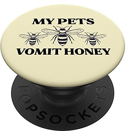MY PETS VOMIT HONEY BIENENHÜTER Biene Imker Meme PopSockets mit austauschbarem PopGrip