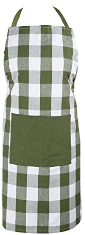 Asquare Kochschürze 65x85cm - Atmungsaktive Schürze 100% Baumwolle - Verstellbare Küchenschürze mit 2 großen Taschen - Cooking Apron - Grillschürze für Damen und Herren
