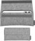 SimonPike Handyhülle passend für Apple iPhone 16 Plus I 15 Plus| 14 Plus (Gr. S) | New York grau Filztasche aus Wollfilz Handy/Smartphone Tasche
