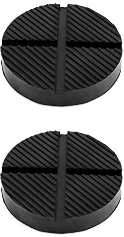 QWORK 2 Pzs Goma Gato Universal, 125 x 26 mm Taco de Goma Bloque de Goma con Ranuras para Caballete Coche