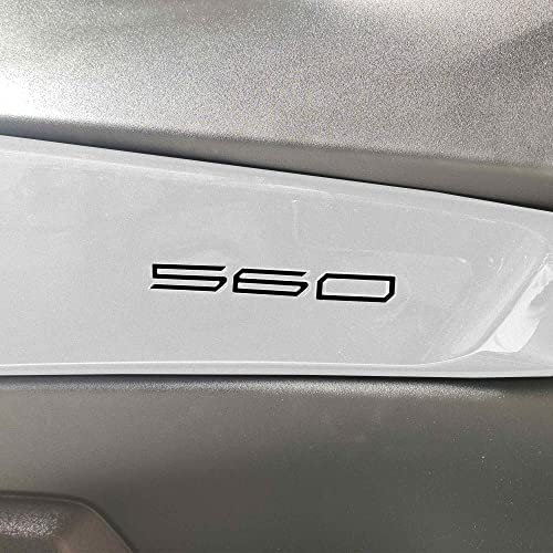 labelbike - 3 ''560'' Schriftzüge für Tmax - Rolleraufkleber kompatibel mit Yamaha T-Max 2022-2024 Farbe Schwarz