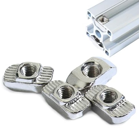 100 Stck. Nut 8 Hammermutter, M5 Gewinde 3030 4040 Profil Nutenstein 3D Drucker CNC