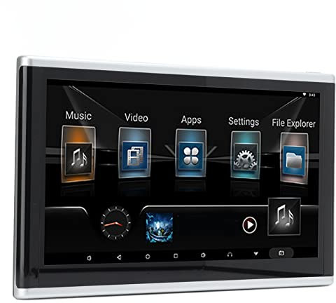 Monitor de reposacabezas de coche reproductor de DVD de reposacabezas de pantalla táctil fácil de instalar para Android 9,0