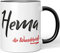 JUNIWORDS Tasse, Hema, die Wundervolle, Schwarz (5242622)