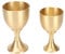 Gobelet de Calice Vintage en Laiton, Calice Finition or Métal doré Rétro Tasse à Vin Calice Gobelets Petits Verres à Vin Décoration de Table